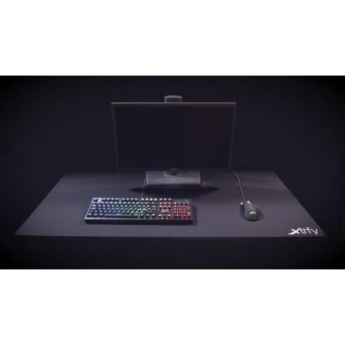 Xtrfy GP2 XXL Fabric Gaming Mouse Pad – Stitched Edges, Black