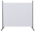 QUICK STAR Room Divider - 180x178cm White Privacy Screen for Garden & Home