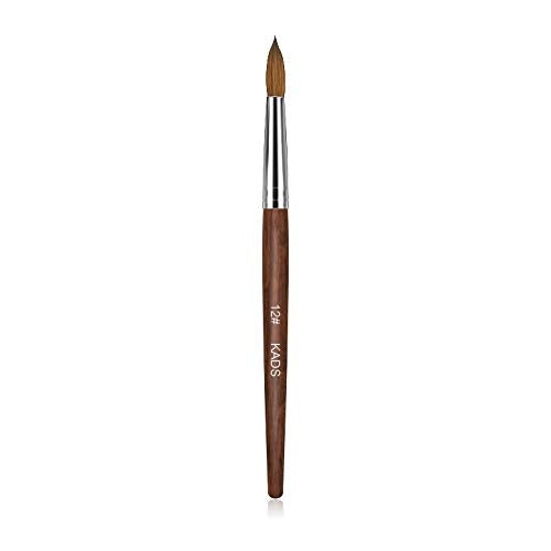 Kolinsky Sable Hair Acrylic Nail Brush – Red Wood Handle 12#