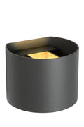 Lucide Grey Aluminum Wall Light | Dimmable G9 Modern Sconce - 4W