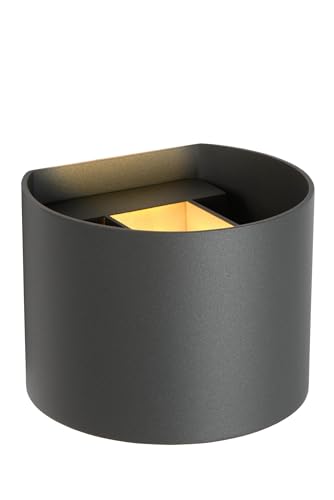 Lucide Grey Aluminum Wall Light | Dimmable G9 Modern Sconce - 4W