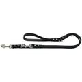 Hunter Leather Dog Training Lead – Adjustable 3-Fold Leash, Black, 200cm