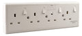 WK Electrical 4 Gang Socket Converter with Surge Protection - 13A