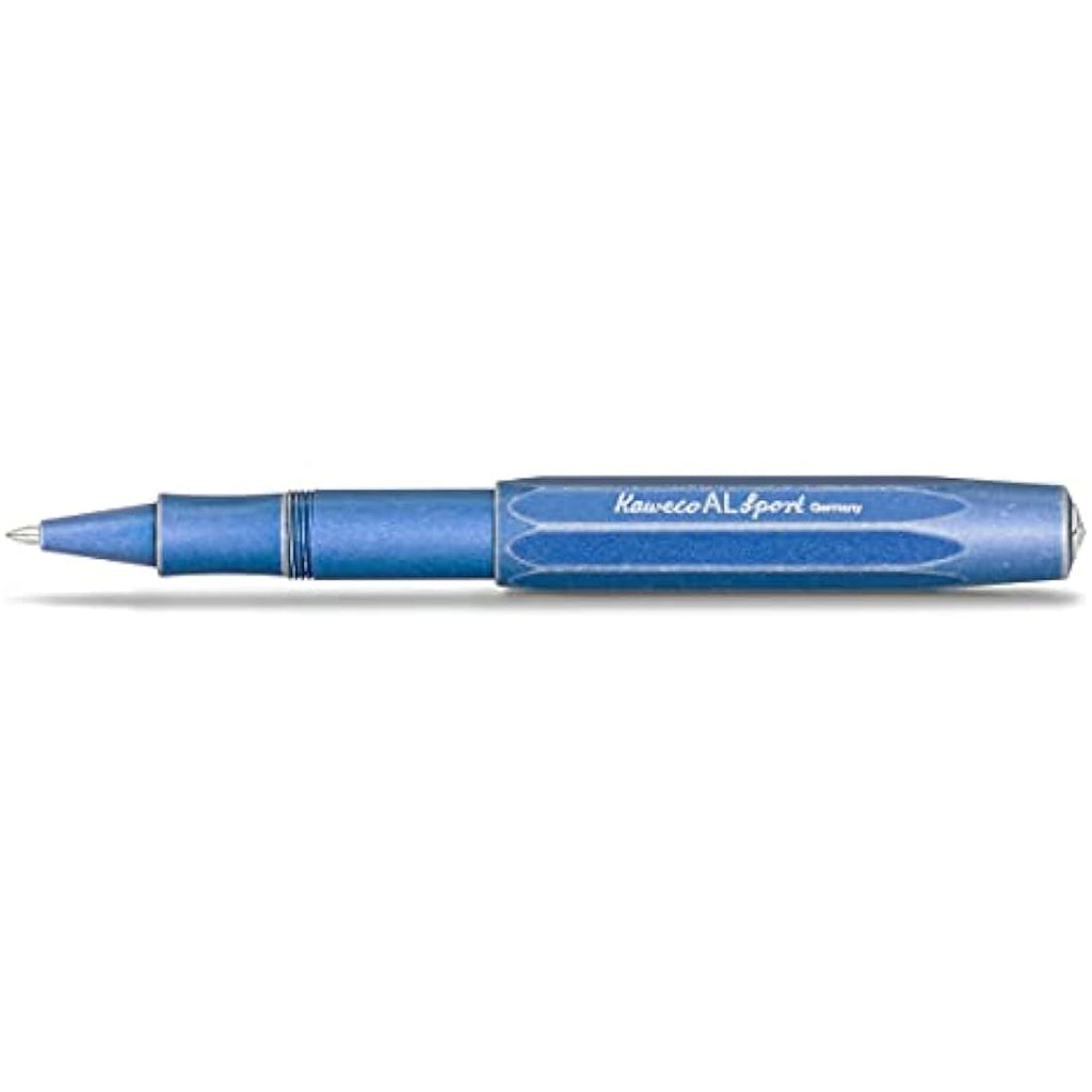 Kaweco AL Sport Rollerball Pen – Stonewash Blue Aluminium Pocket Pen