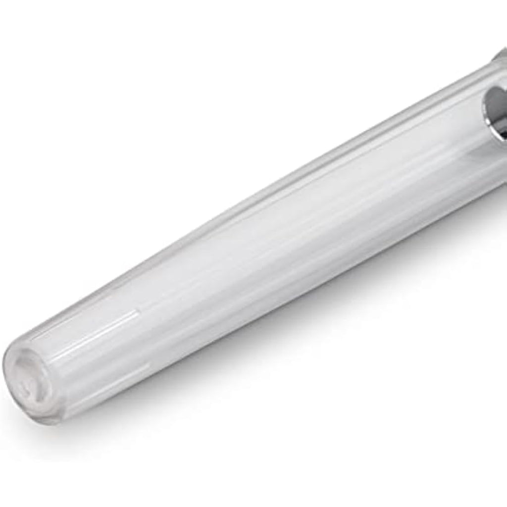 Kaweco Student Fountain Pen - Transparent Acrylic with Silver Trim, Nib M