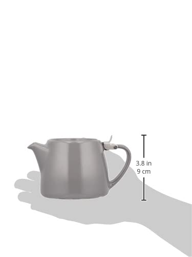 Forlife Stump Teapot – 0.4L Grey Lead-Free Ceramic Loose Leaf Teapot