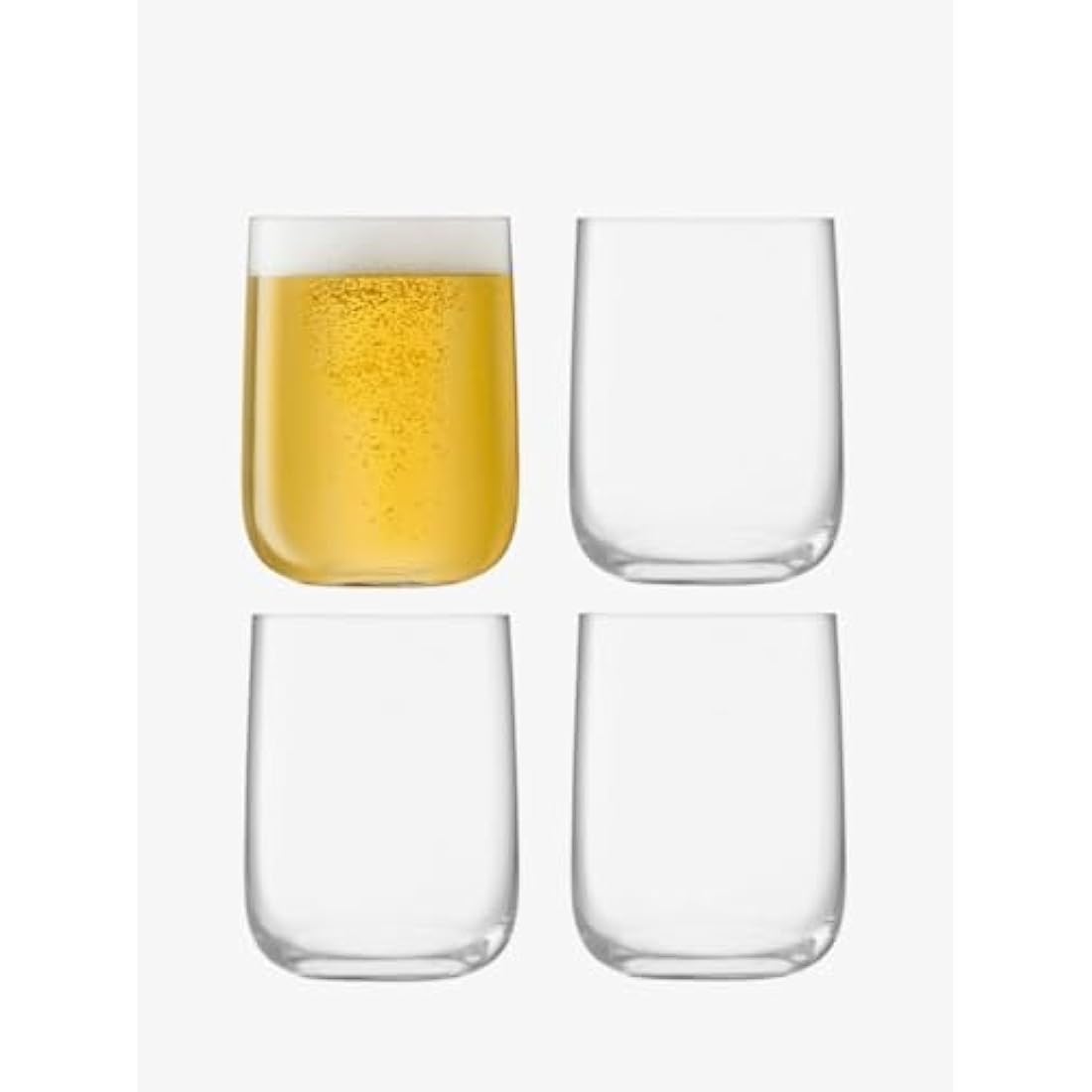 LSA International Borough Bar Glasses | 625ml Crystalline Glass | Set of 4