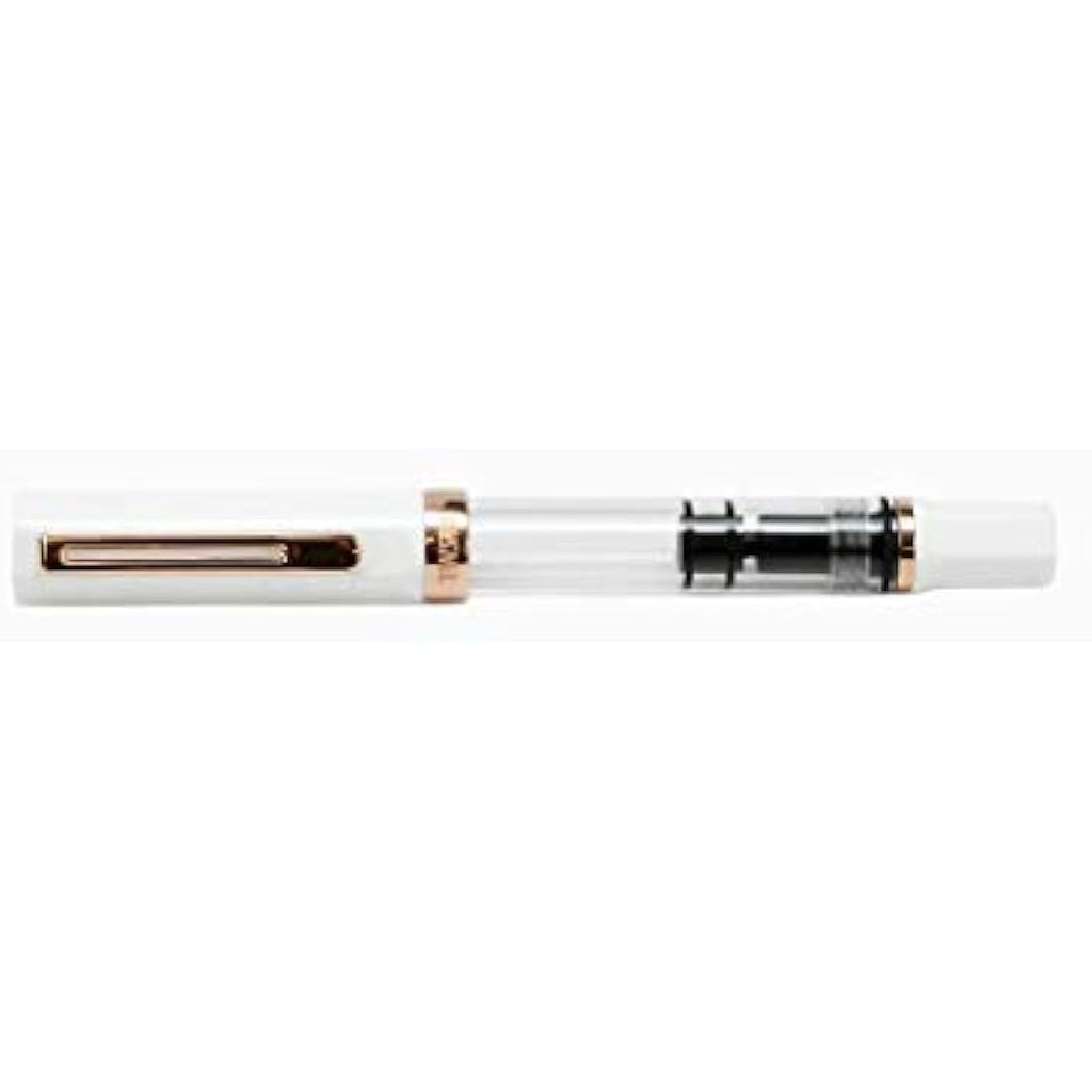 TWSBI Eco Fountain Pen – White & Rose Gold – Extra Fine (EF) Nib