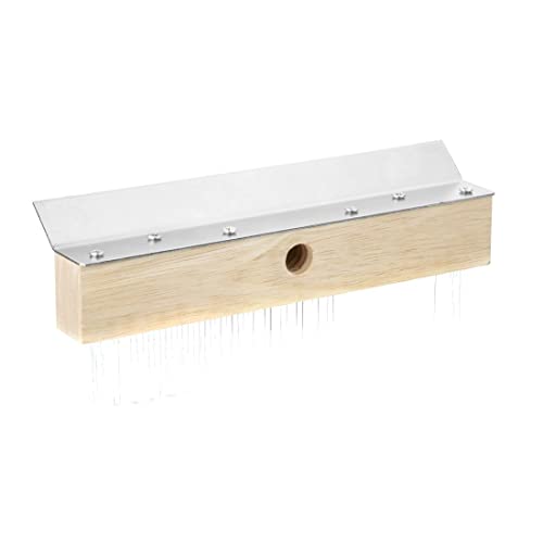 Vogue Pizza Oven Brush Head with Scraper – Carbon Steel Bristles