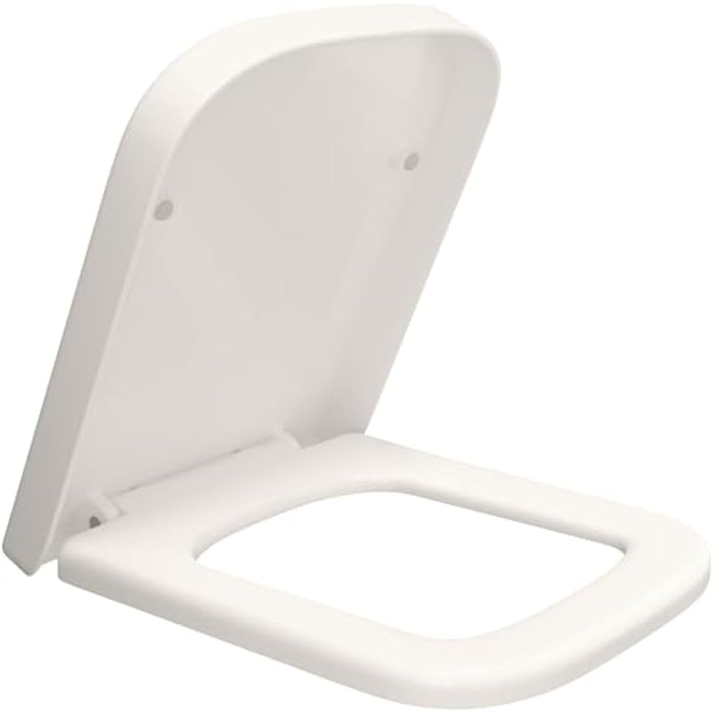Jolof Store Square Toilet Seat – Soft Close Quick Release Plastic Loo Seat