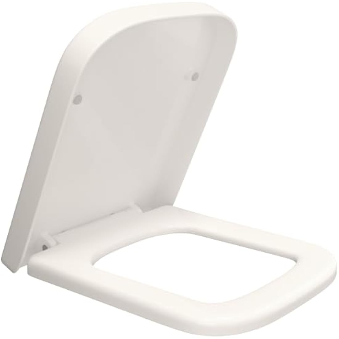 Jolof Store Square Toilet Seat – Soft Close Quick Release Plastic Loo Seat