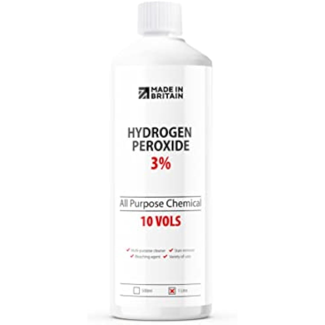 ChemLab Hydrogen Peroxide 3% - 1L Multi-Purpose Disinfectant Cleaner