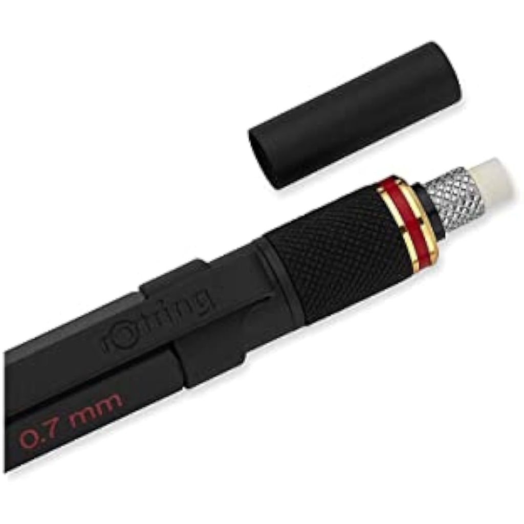 rOtring 800+ Mechanical Pencil & Stylus | 0.7mm HB Black Metal Barrel