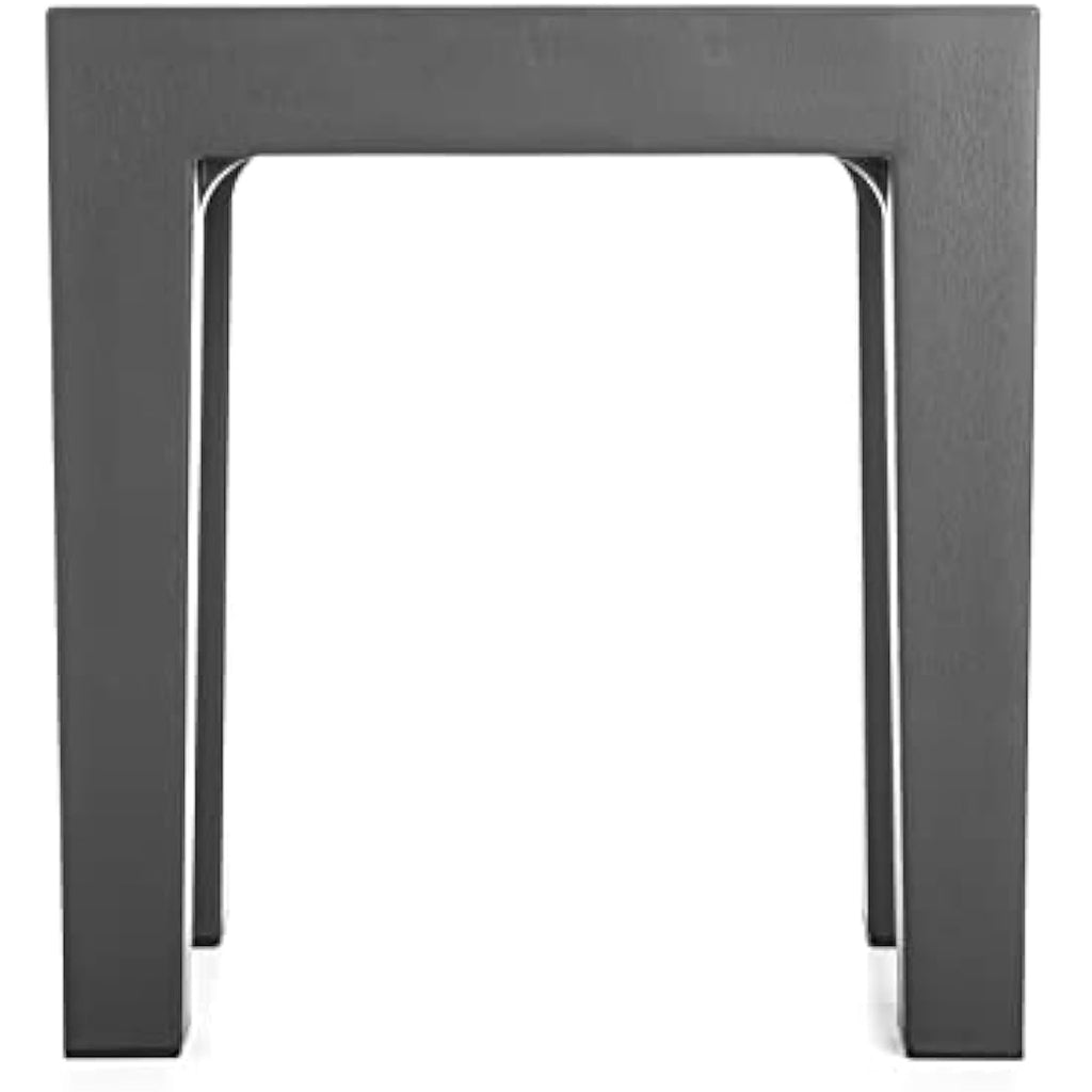 Tatay Lombok Rectangular Bench - Gray Polypropylene Outdoor Stool