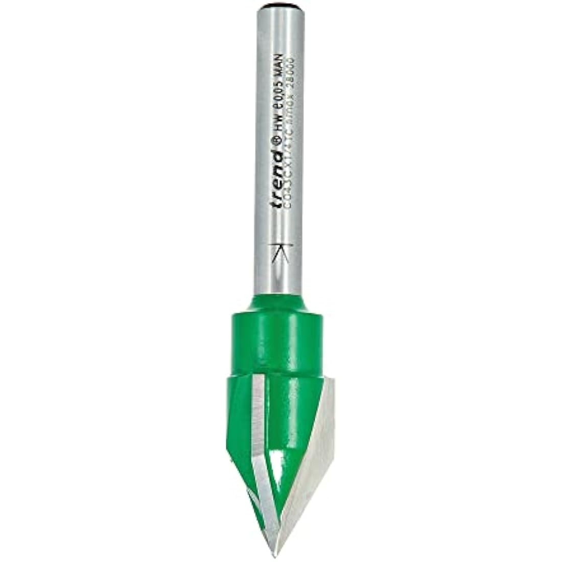 Trend CraftPro 60 Degree V-Groove Engraver Router Bit – 1/4 Inch Shank