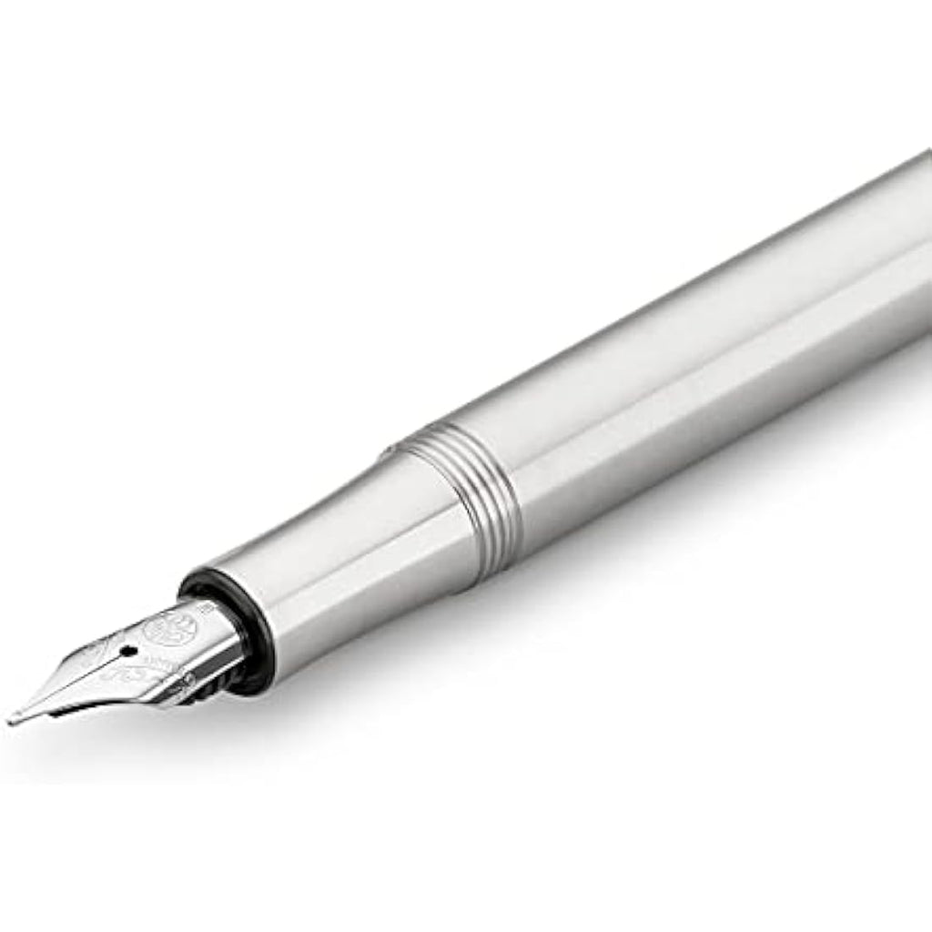 Kaweco Liliput Fountain Pen – Silver Aluminium Pocket Pen – Nib: BB