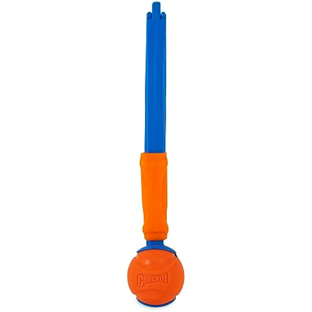 Chuckit! Fetch & Fold Dog Ball Launcher – Hands-Free Rubber Toy Set