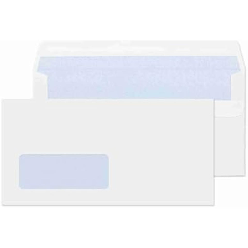 Blake DL Window Envelopes – White 80gsm Self Seal – Pack of 500