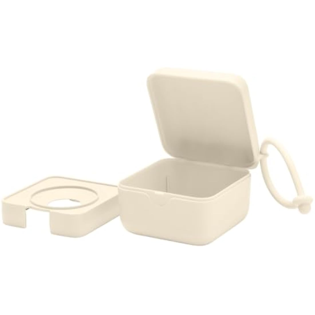 BIBS Pacifier Box and Steriliser Case with Strap | Ivory | BPA-Free