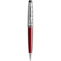 Waterman Expert Deluxe Ballpoint Pen – Dark Red with Chiselled Cap