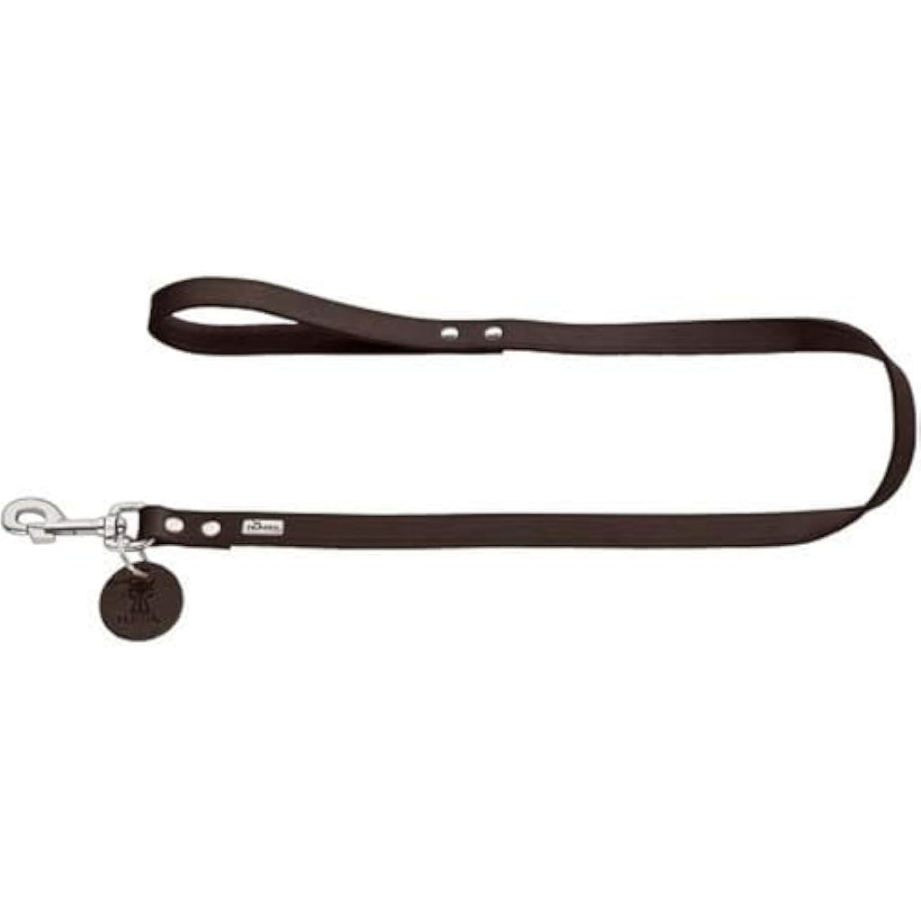 Hunter Soft Genuine Cow Leather Dog Leash - Black, 20mm x 100cm