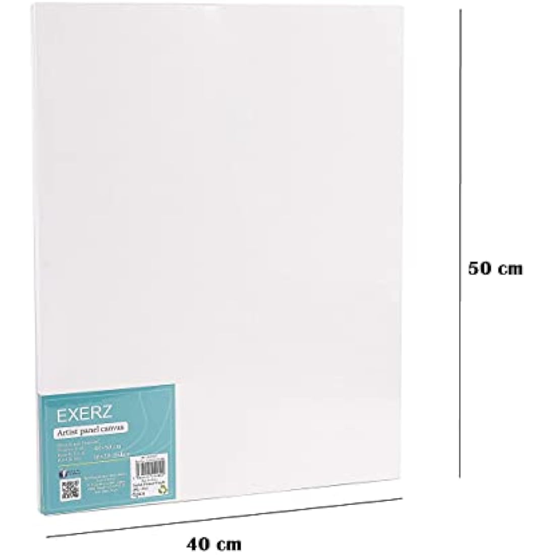 Exerz 40x50cm Canvas Panels - 6 Pack Triple Primed 100% Cotton Boards