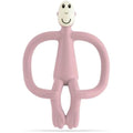 Matchstick Monkey Silicone Teether & Gel Applicator – Dusty Pink