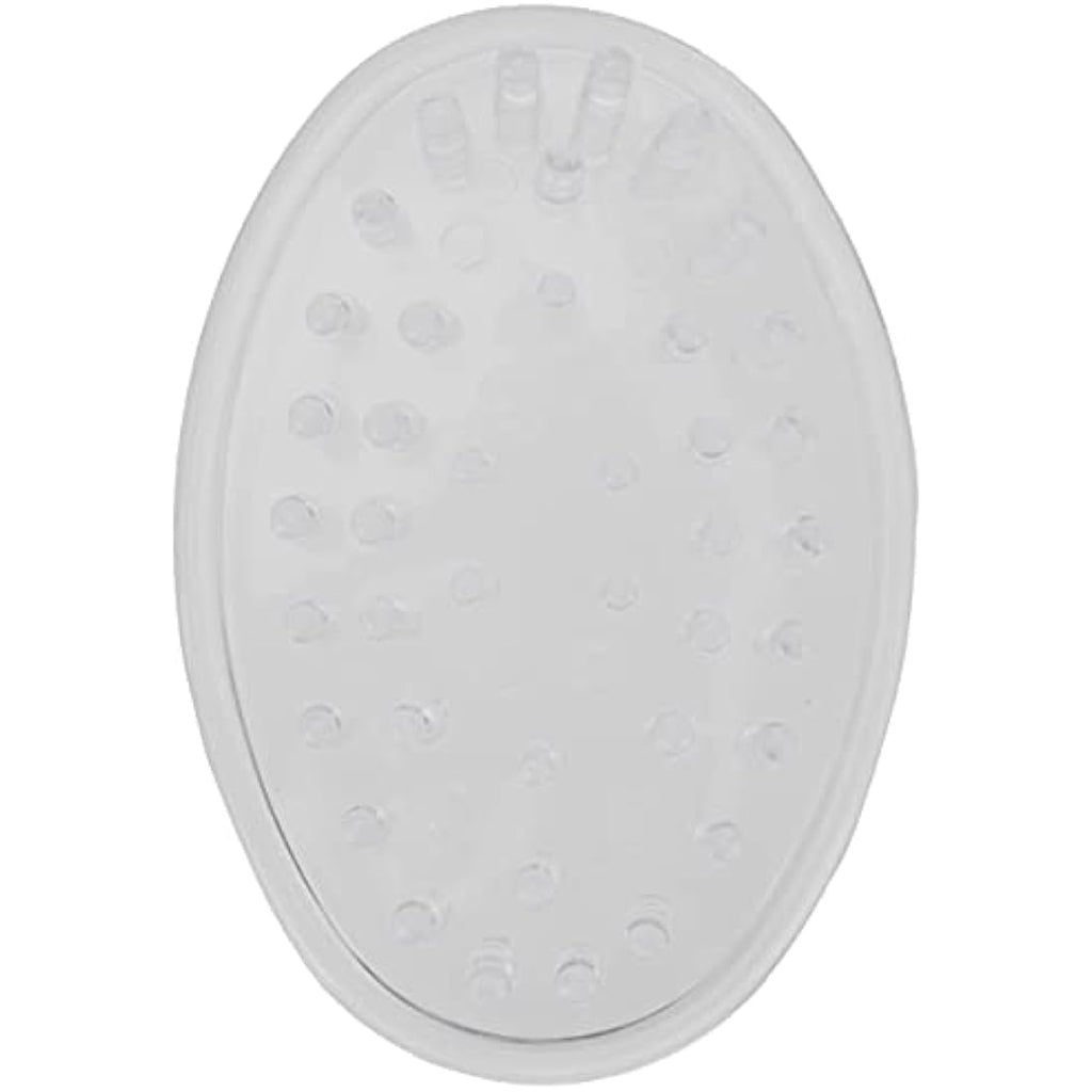 iDesign Oval Soap Dish Set of 3 – Clear Plastic Soap Holder for Bathroom