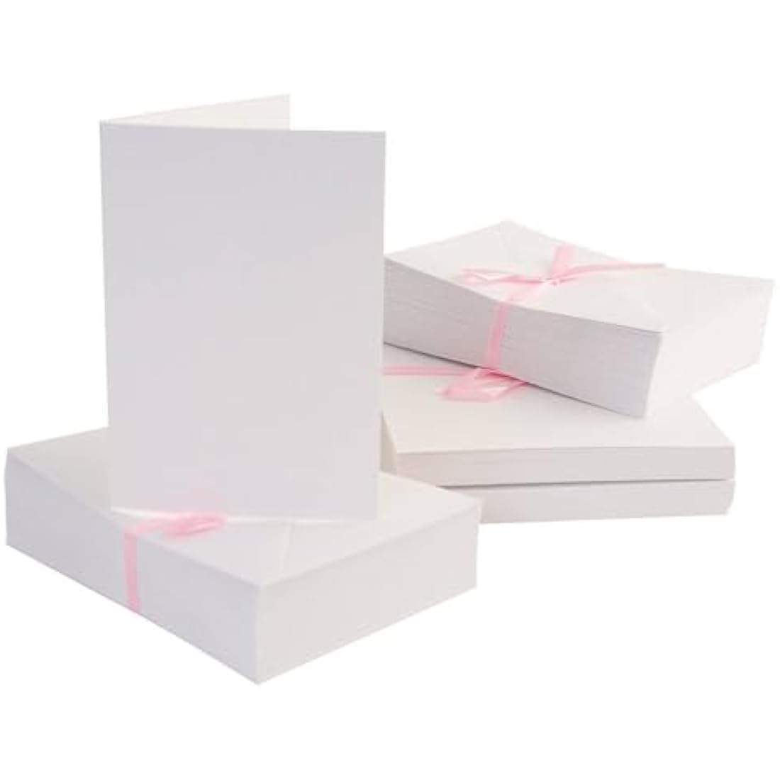 Jolof Store A6 Blank Cards and Envelopes - White Cardstock Pack of 100