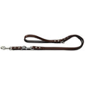 Hunter Leather Training Lead – Adjustable Dog Leash, Brown/Black, 200cm