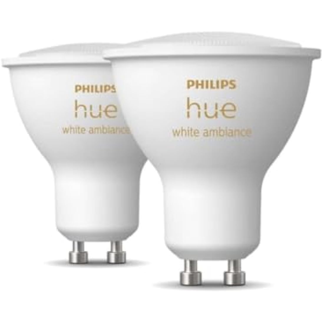 Philips Hue White Ambiance GU10 Smart LED Bulbs – 2 Pack | Bluetooth