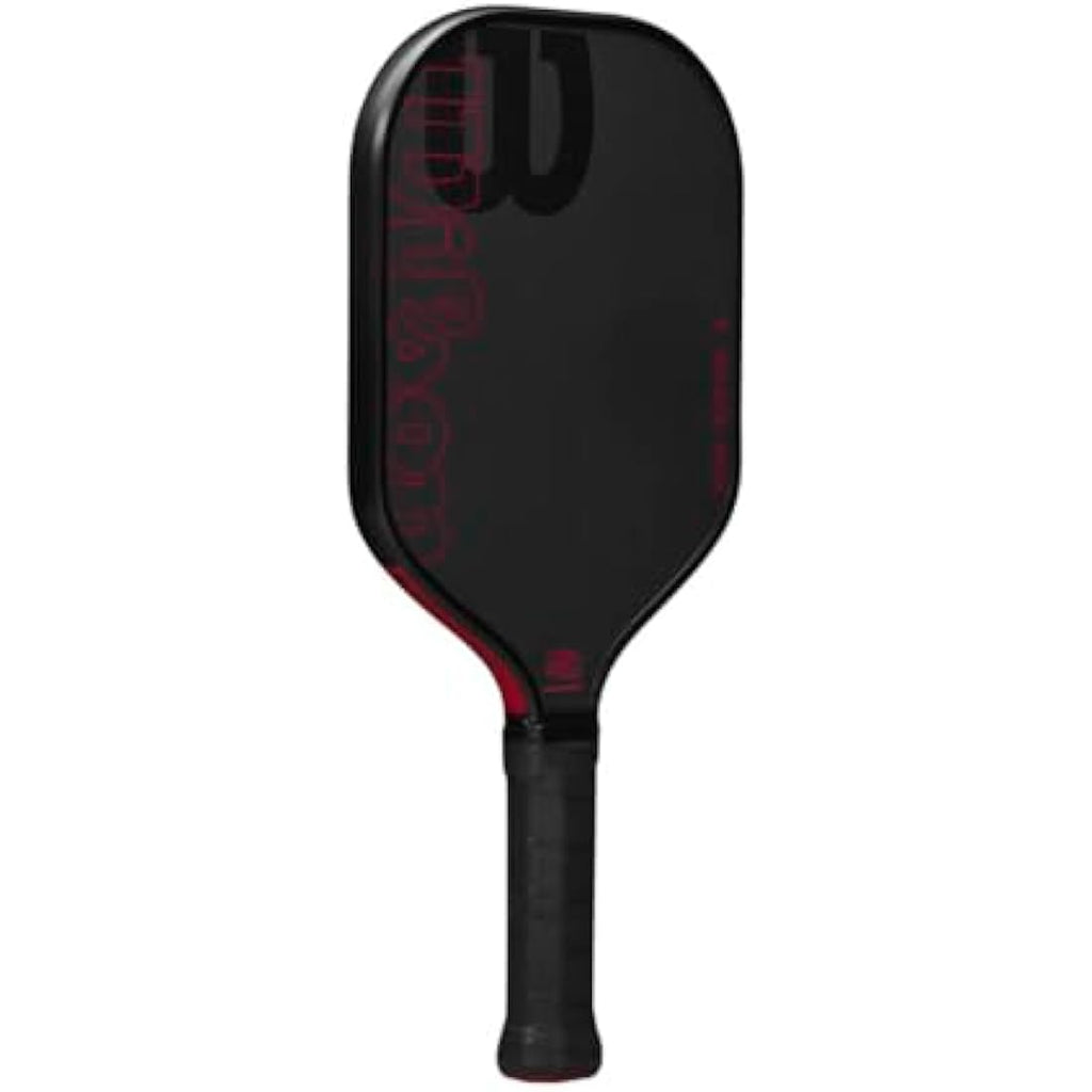 Wilson Blaze Tour 16 Pickleball Paddle – Raw Carbon Fiber, Black/Red