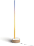 Philips Hue Gradient Signe Smart Table Light – Oak Finish LED Lamp