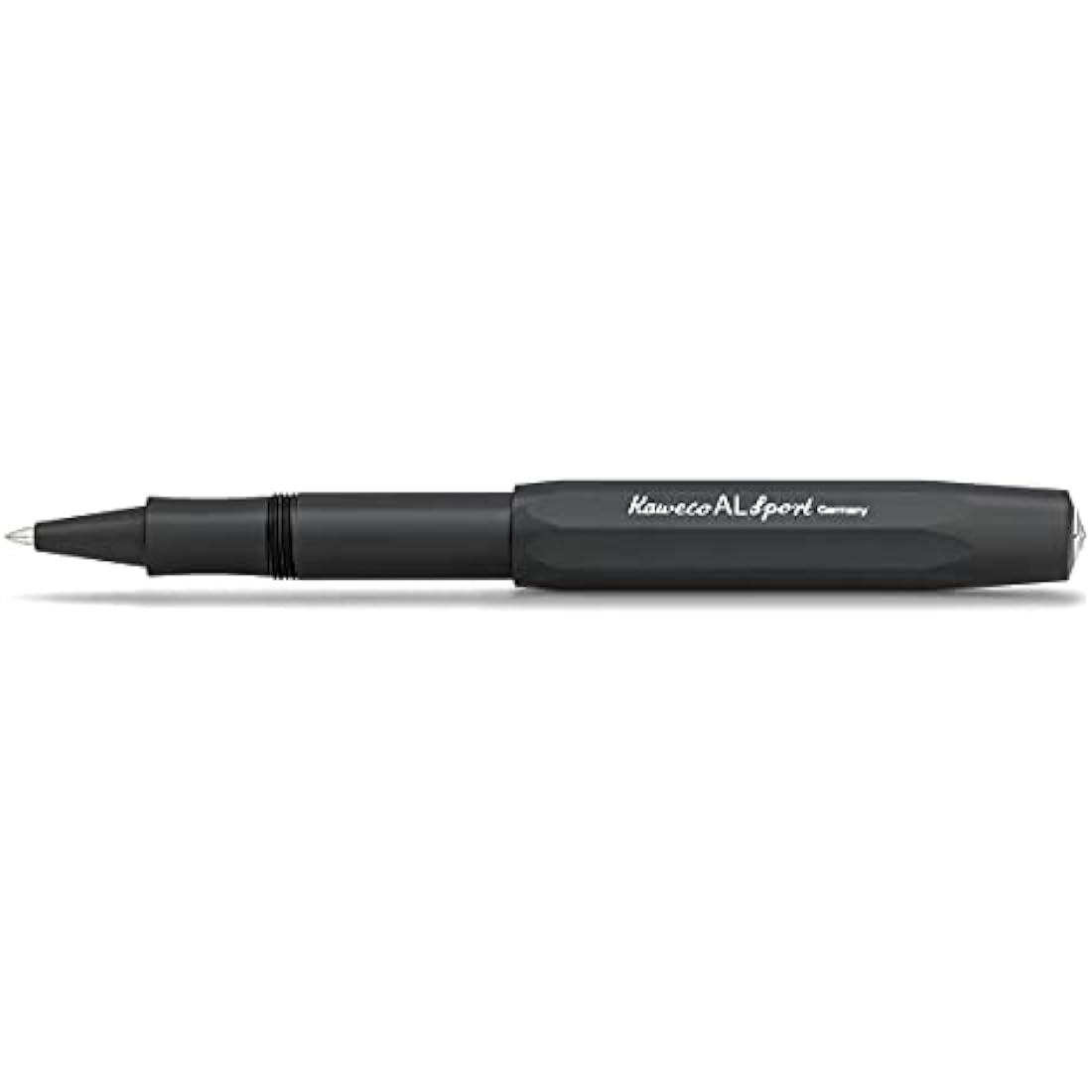 Kaweco AL Sport Rollerball Pen – Black Aluminium Pocket Pen, 0.7mm