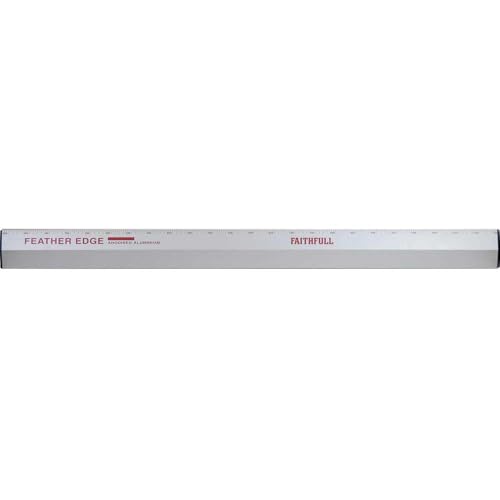 Faithfull Feather Edge & Straight Edge | 4ft Aluminium Plastering Tool