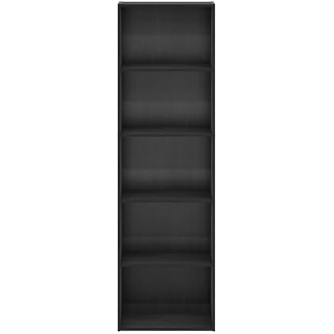 Furinno Luder 5-Tier Open Shelf Bookcase – Blackwood Storage Rack