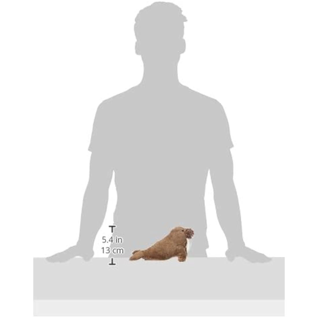 Animal Instincts Winston Walrus Squeaky Plush Dog Toy – Small