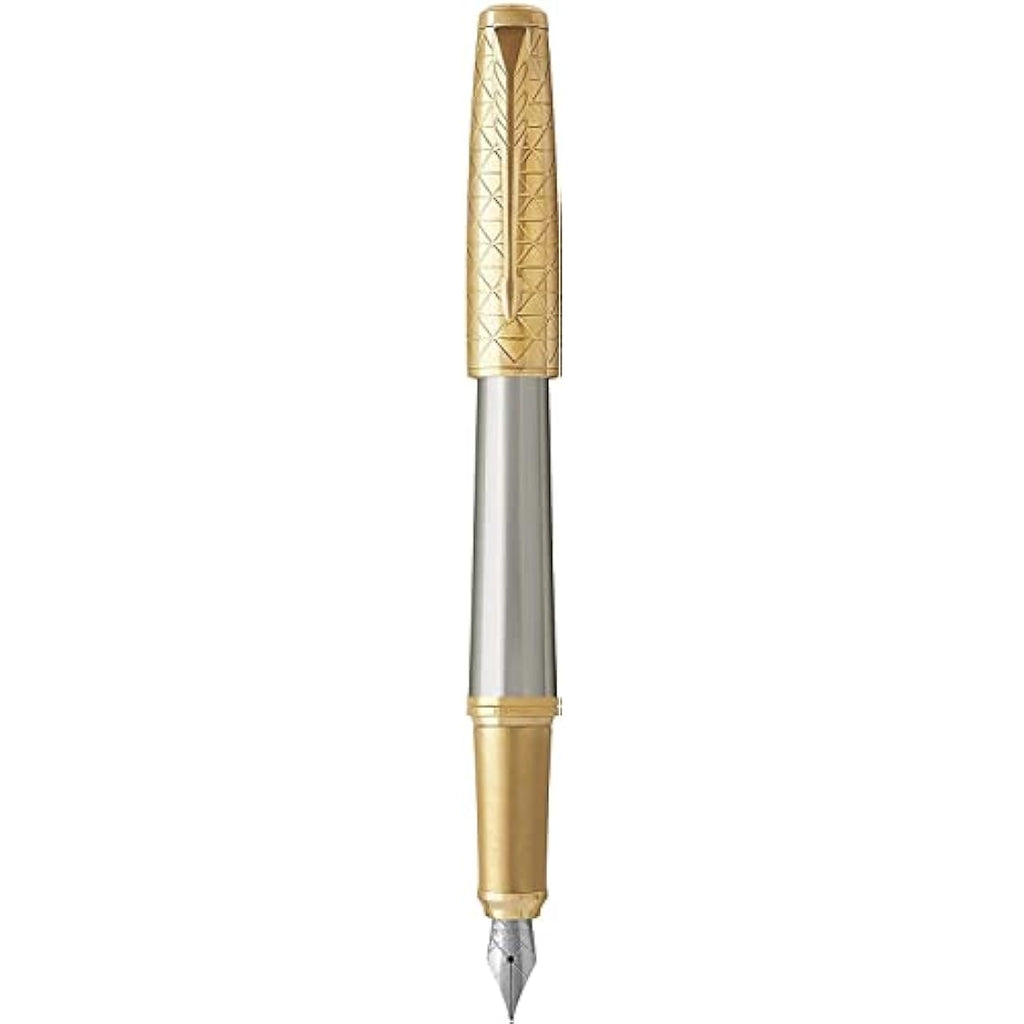 Parker Urban Premium Fountain Pen | Aureate Gold & Metal | Medium Nib