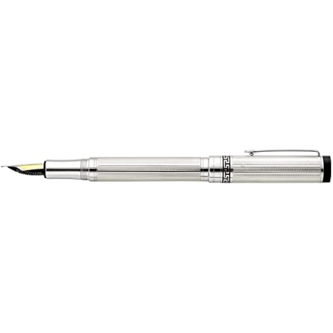 Xezo Tribune 925 Sterling Silver Fountain Pen | Platinum Plated Medium Nib