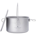 iBasingo 1.3L Titanium Hanging Pot | Ultralight Camping Cookware