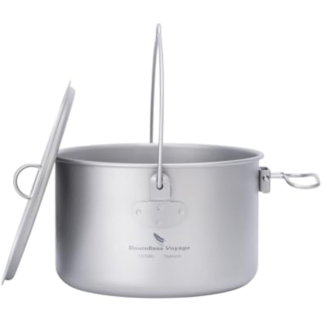 iBasingo 1.3L Titanium Hanging Pot | Ultralight Camping Cookware