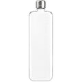 Memobottle Original Slim Flat Water Bottle | Leakproof Stainless Steel Lid