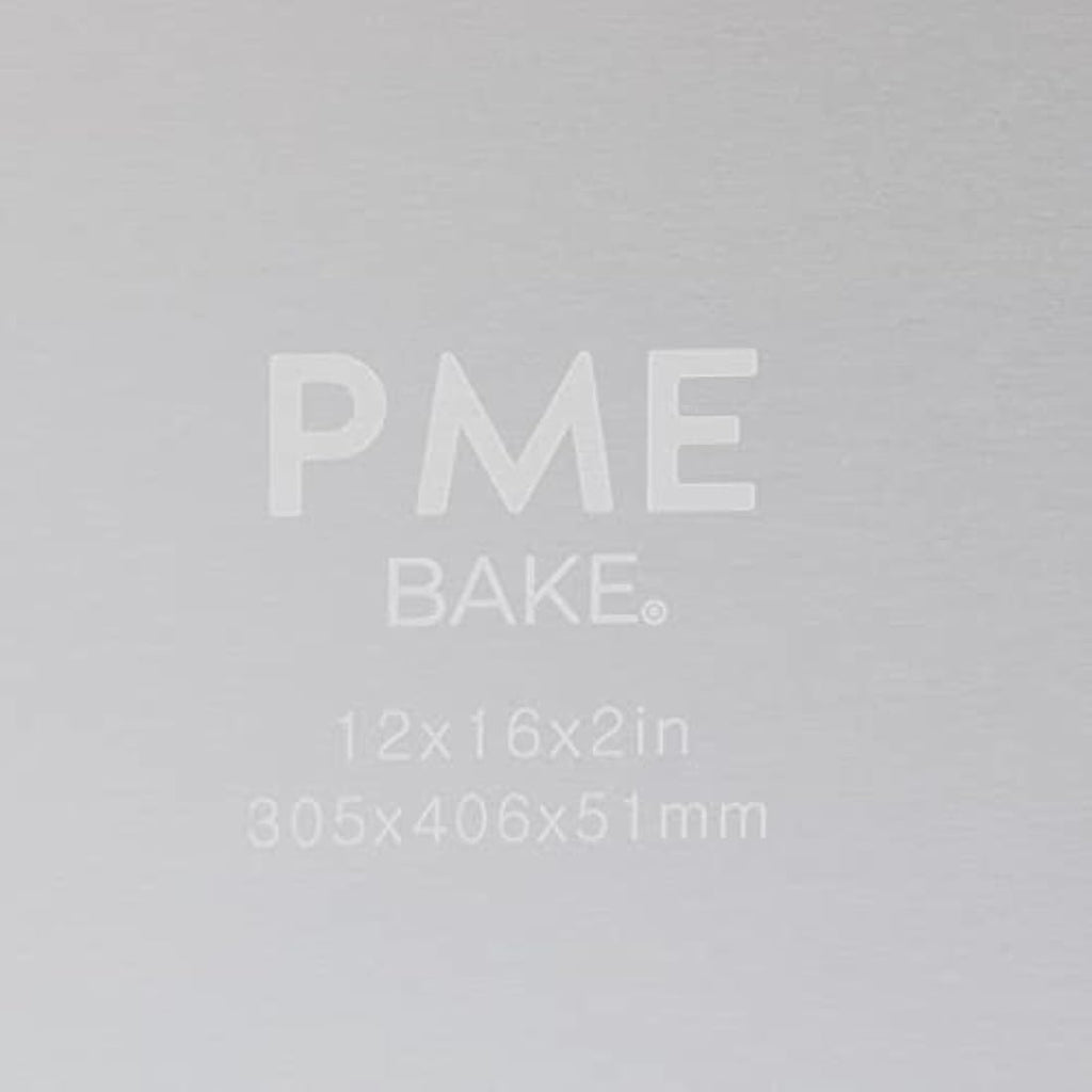 PME Aluminium Oblong Cake Pan – 12 x 16 x 2-Inch Deep Baking Tin