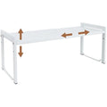 Goodsnetic Expandable Kitchen Cabinet Shelf – Heavy Duty Metal Organizer