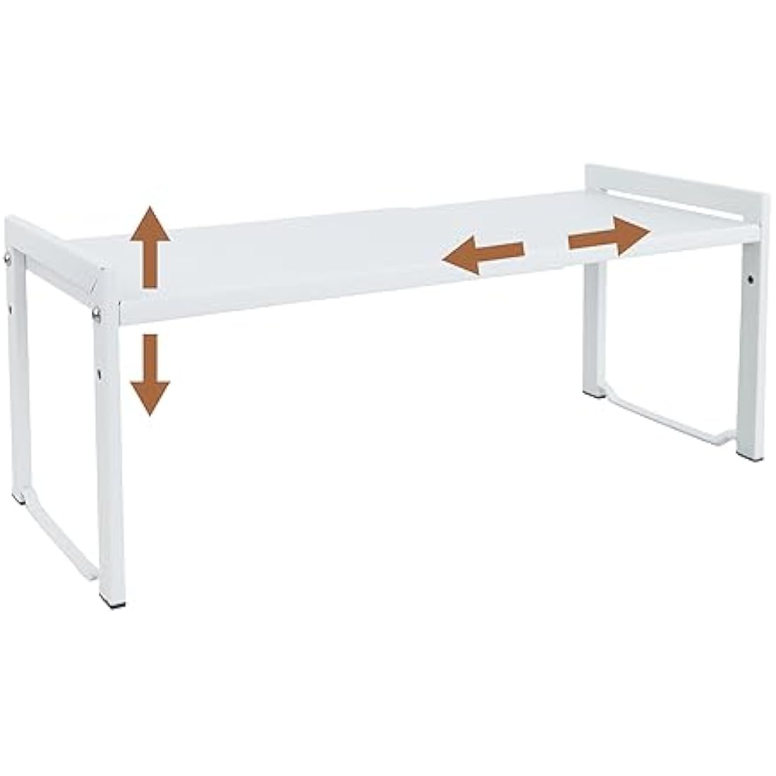 Goodsnetic Expandable Kitchen Cabinet Shelf – Heavy Duty Metal Organizer