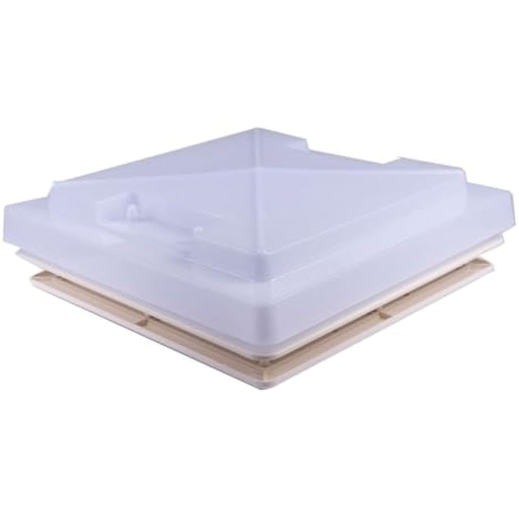 UKB4C Caravan Roof Sky Light 280x280mm with Flynet - Ivory Frame