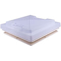 UKB4C Caravan Roof Sky Light 280x280mm with Flynet - Ivory Frame