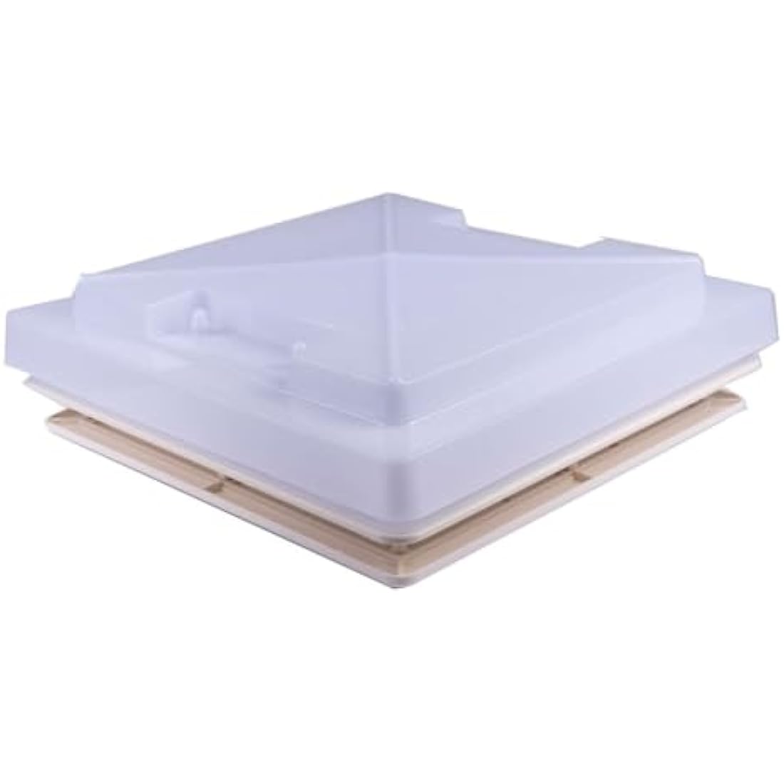 UKB4C Caravan Roof Sky Light 280x280mm with Flynet - Ivory Frame