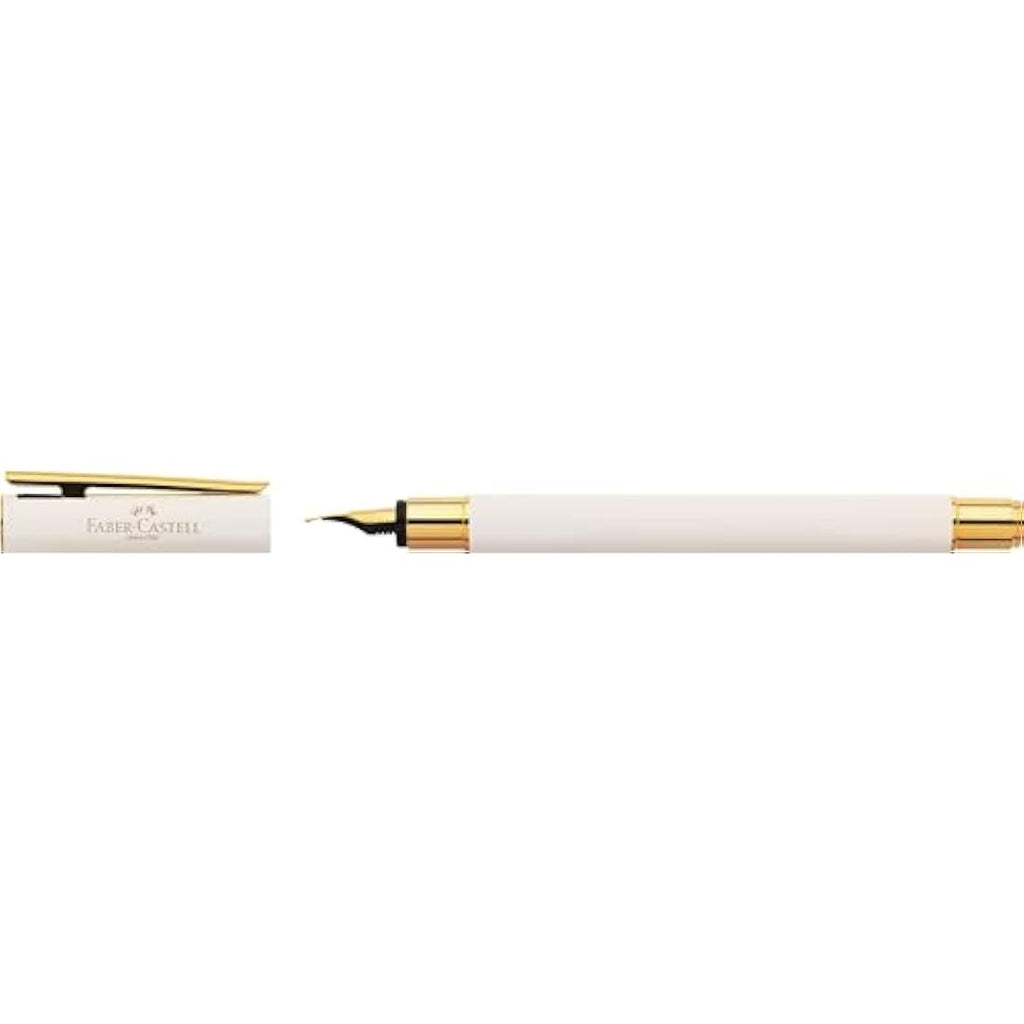 Faber-Castell Neo Slim Fountain Pen – Gold Marshmallow, Medium Nib