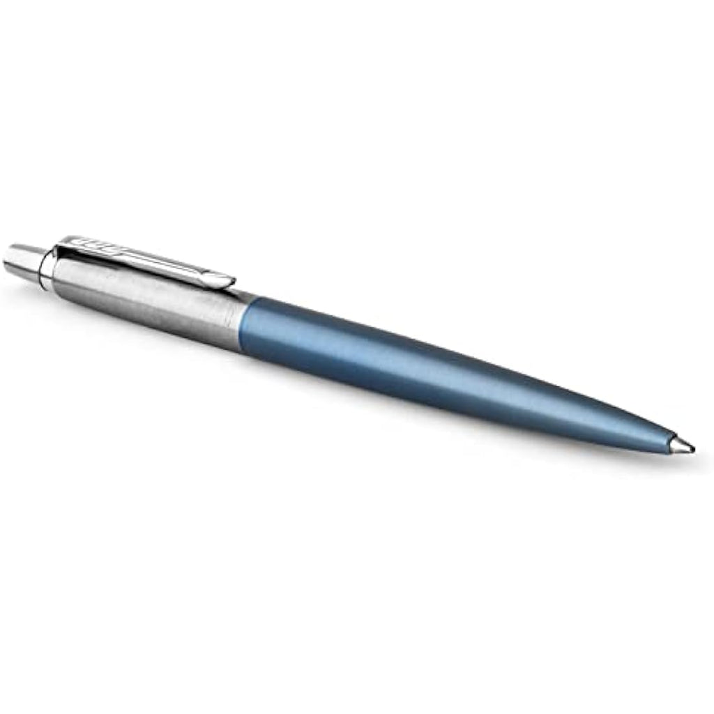 Parker Jotter Ballpoint Pen - Waterloo Blue, Medium Point Blue Ink